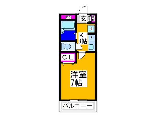 クレアール西川の物件間取画像